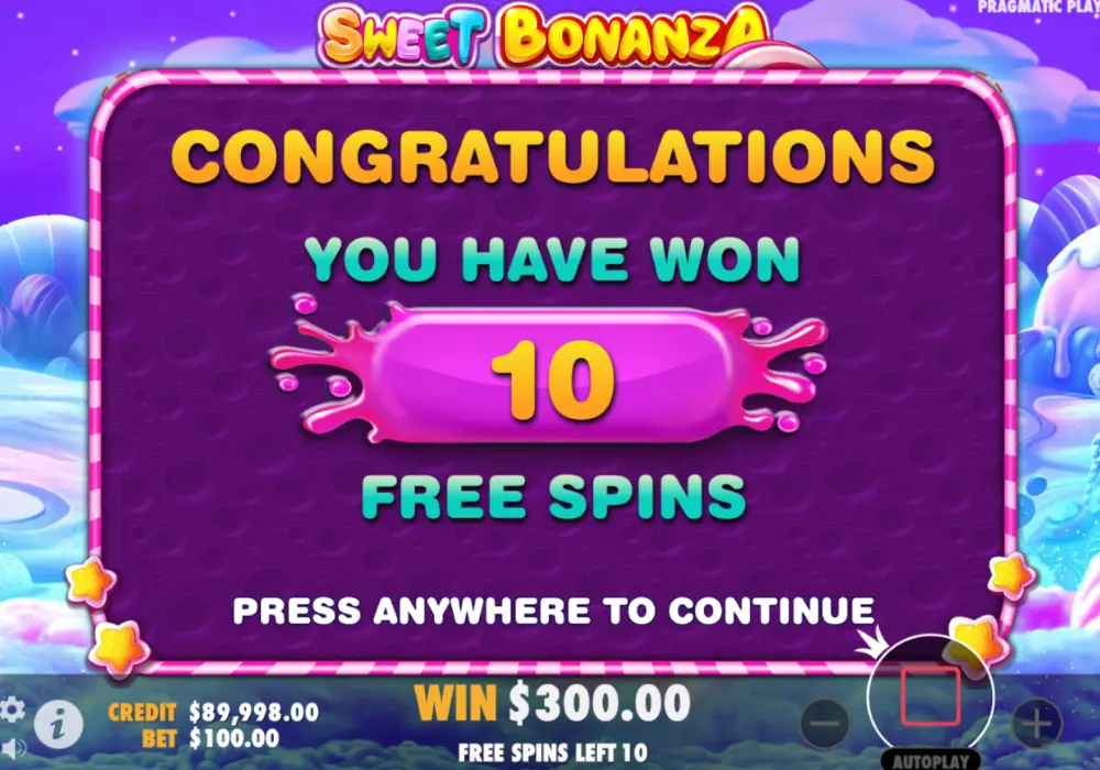sweet bonanza бонусна гра